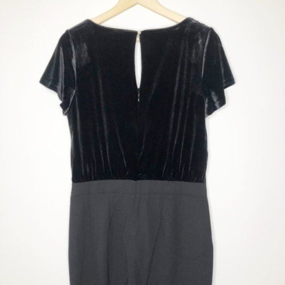 WHITE HOUSE BLACK MARKET VELVET BODICE JUMPSUIT  - Picture 5 of 8